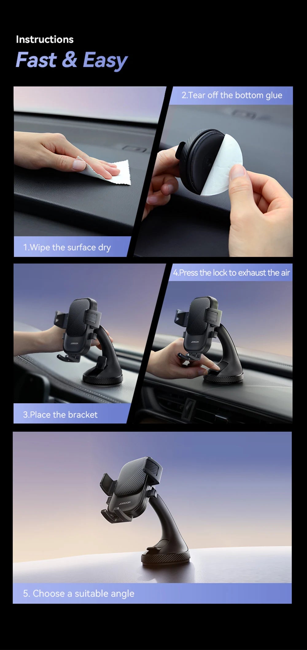 Adjustable Car Phone Mount